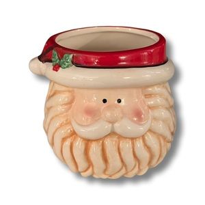 Santa Claus Ceramic Bowl Vintage Inspired